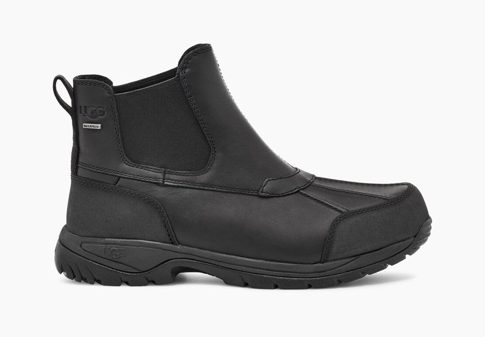 Ugg Butte - Mens Chelsea Boots - Black - NZ (5037PQOZR)